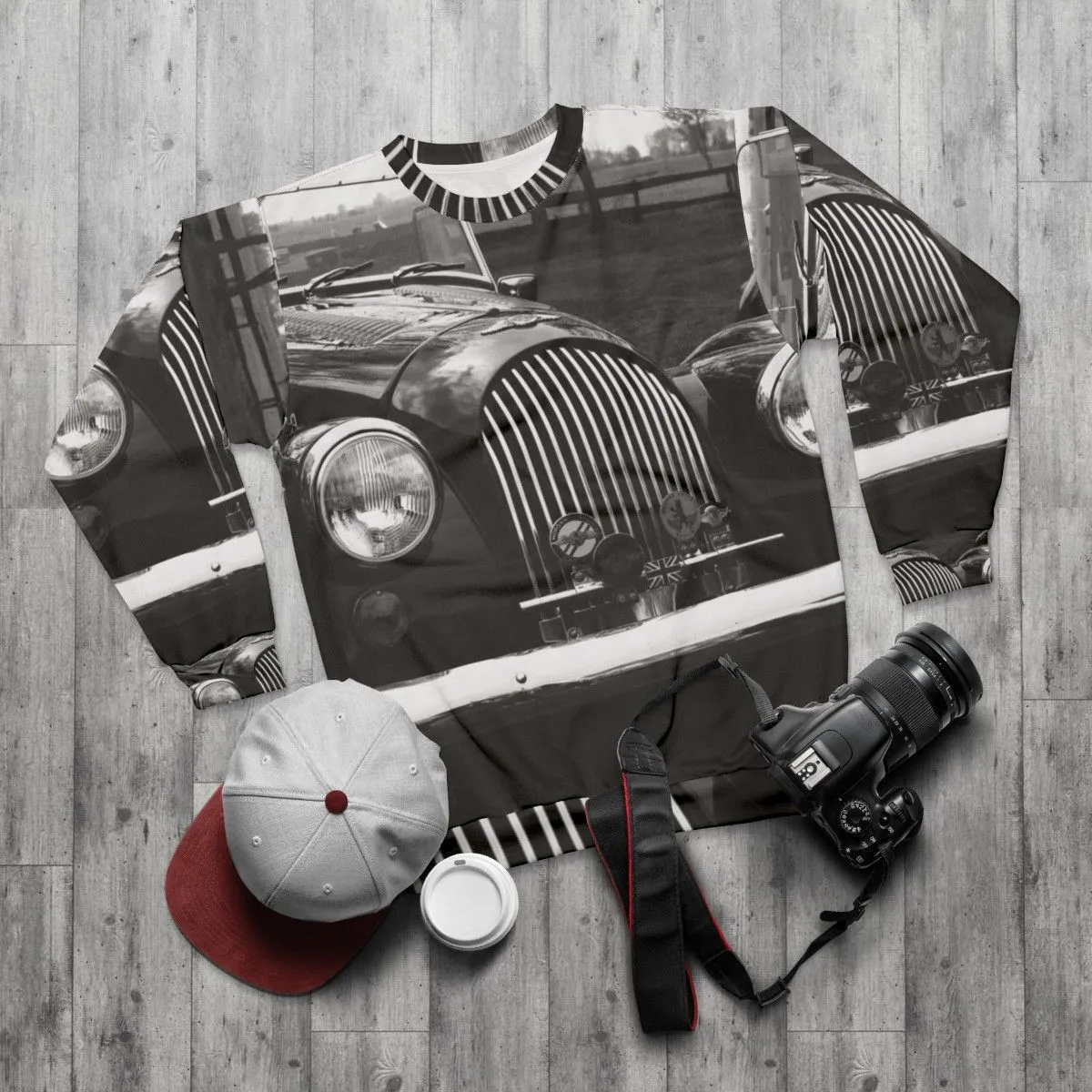 1966 Morgan Sports Car Sweatshirt - Classic British Design