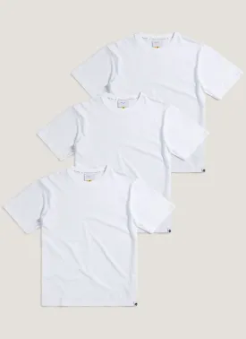 3 Pack Oversized T Shirts | Organic Cotton | White