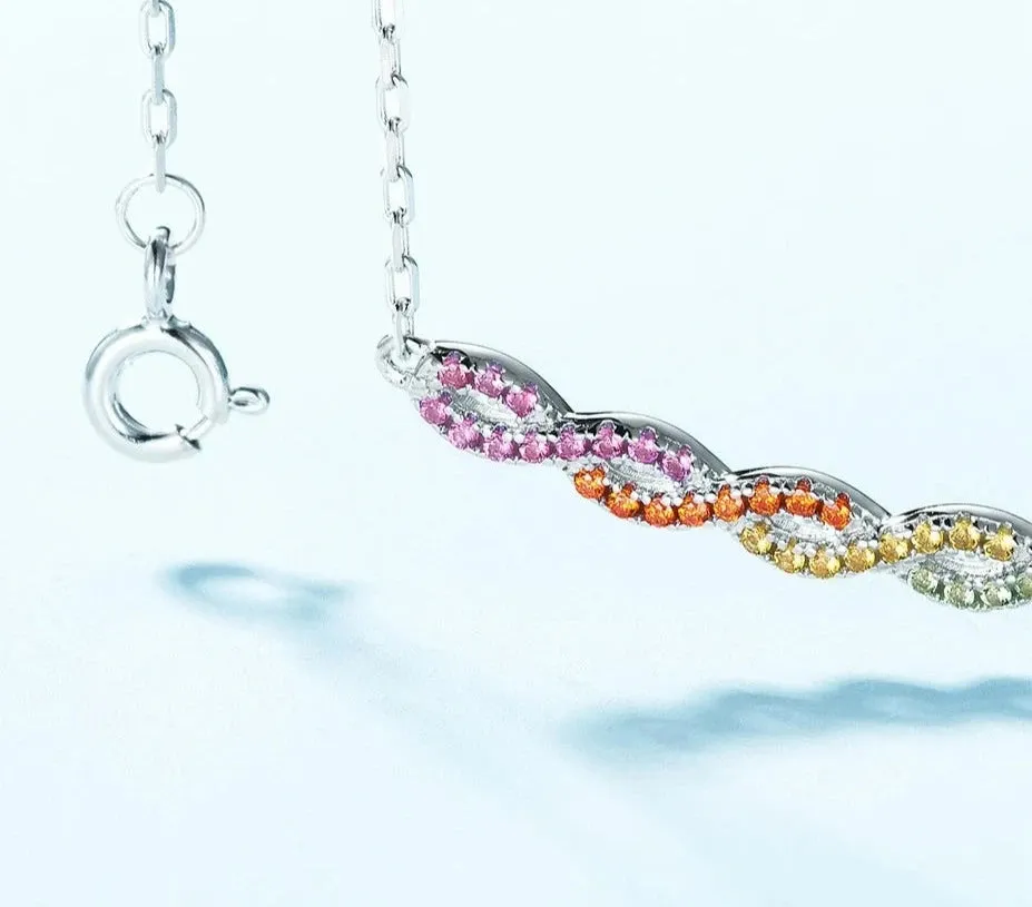 925 Silver Rainbow Necklace