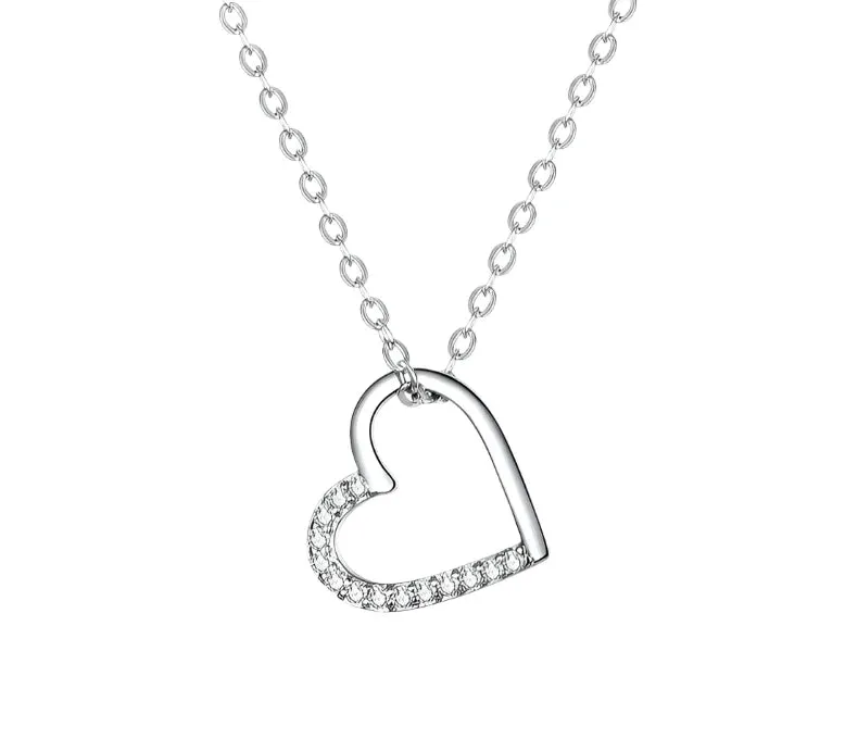 925 Sterling Silver love Chain Necklace