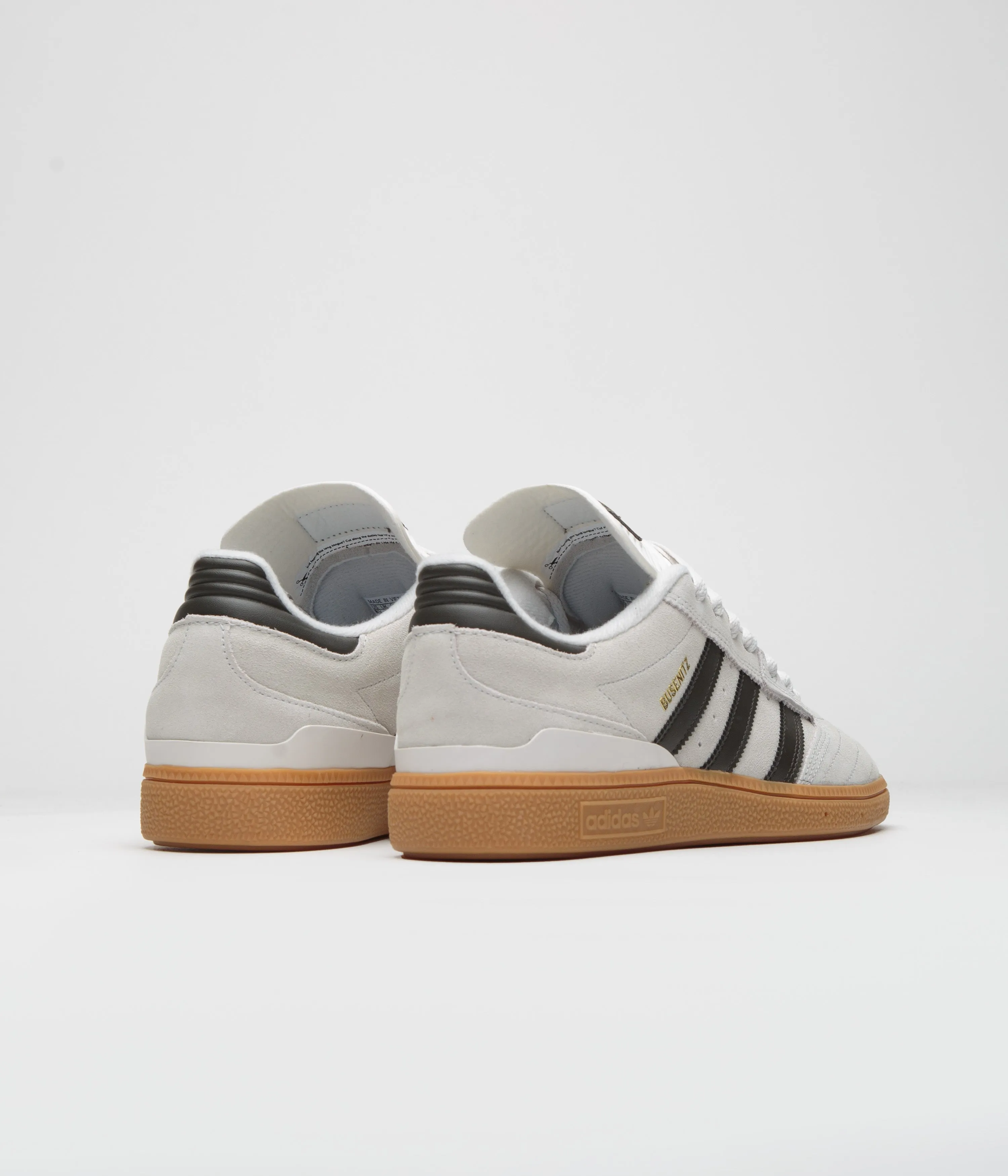 Adidas Busenitz Shoes - Crystal White / Shadow Olive / Gum