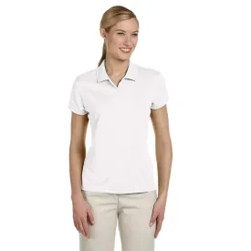 adidas Golf Women's ClimaLite White S/S Poly Pique Polo