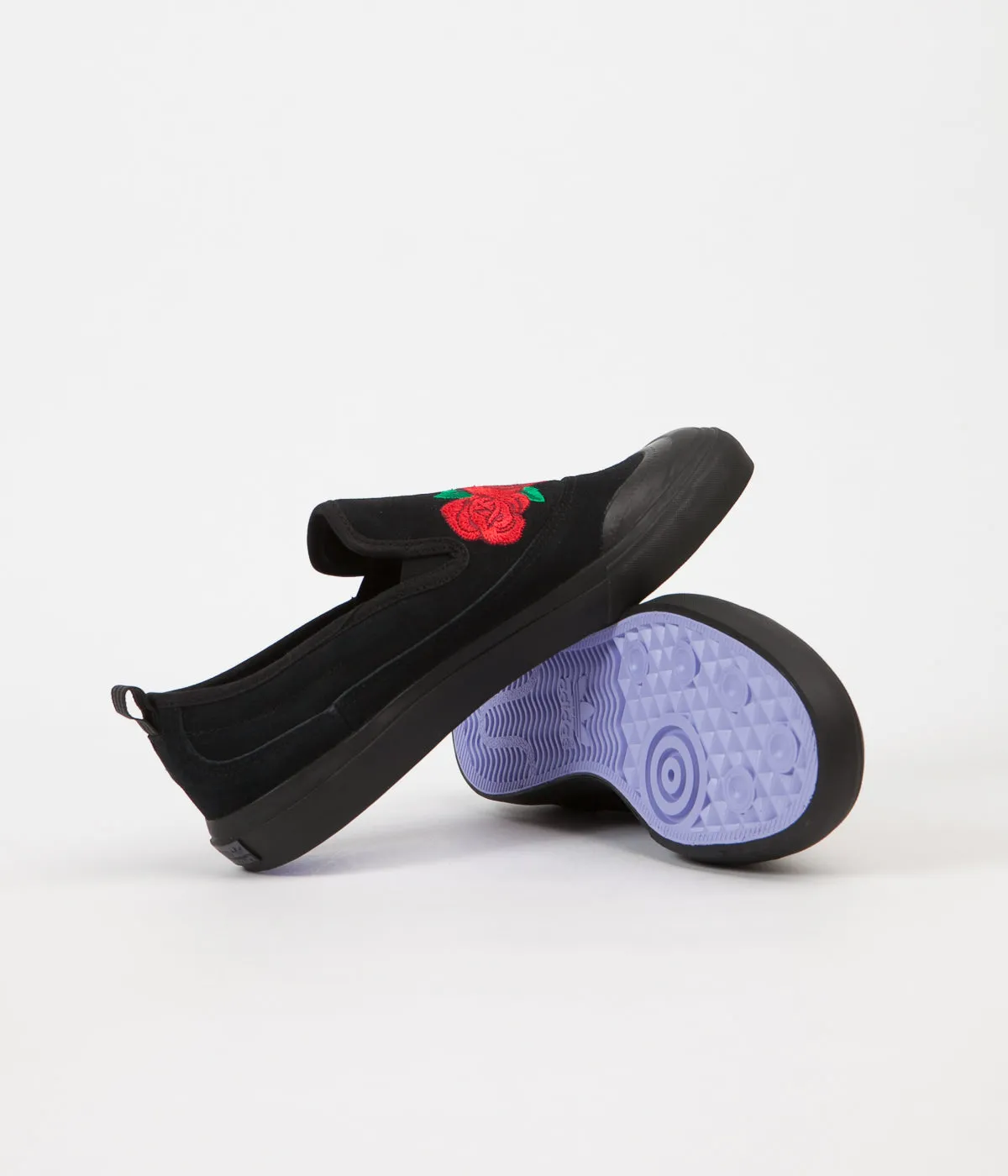 Adidas Matchcourt Slip On Shoes - Core Black / Scarlet / Light Purple