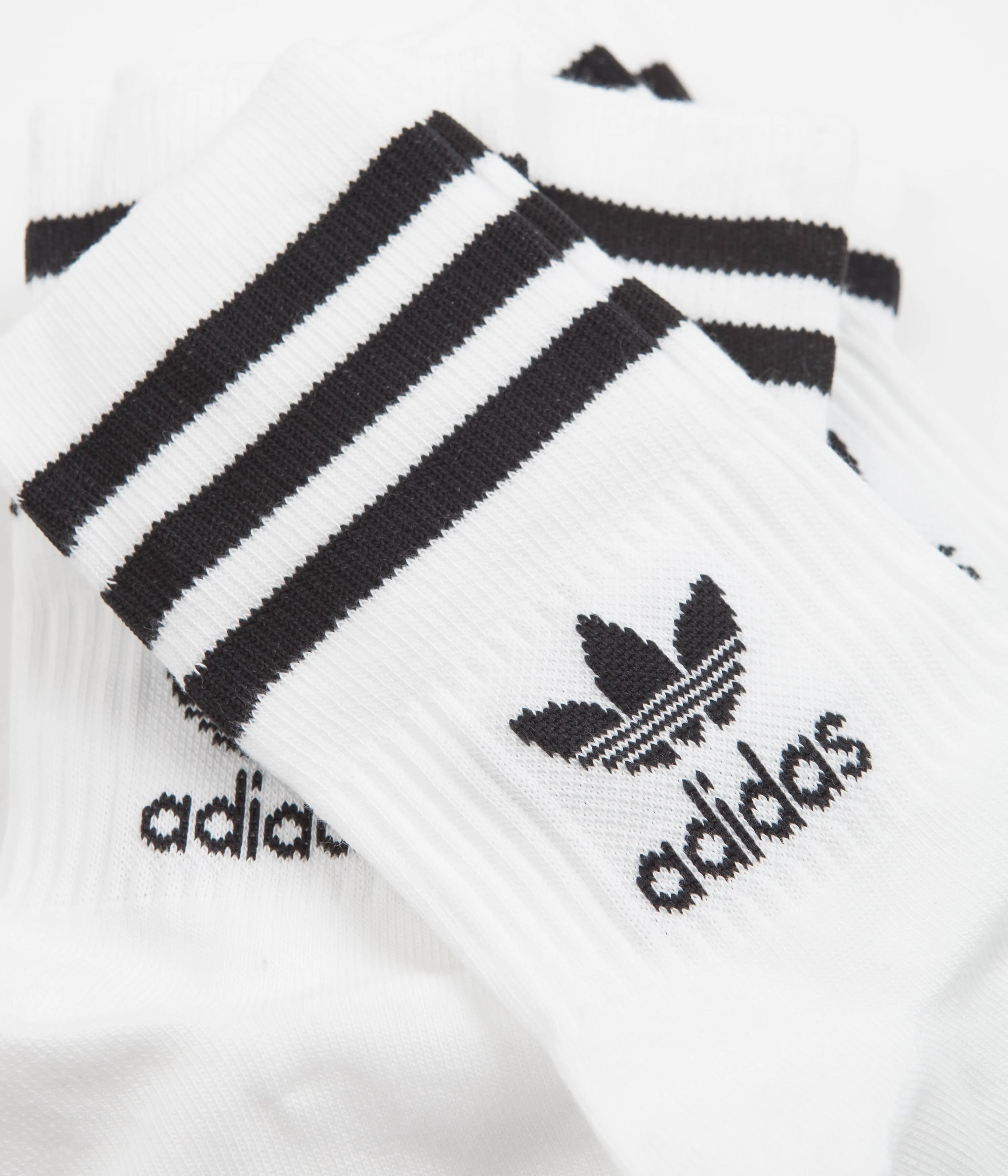 Adidas Mid-Cut Crew Socks (5 Pair) - White