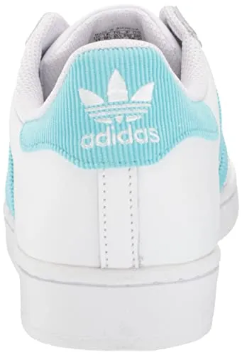 adidas Originals Men's Superstar Sneaker, Pulse Aqua/White/Gold Metallic, 12.5