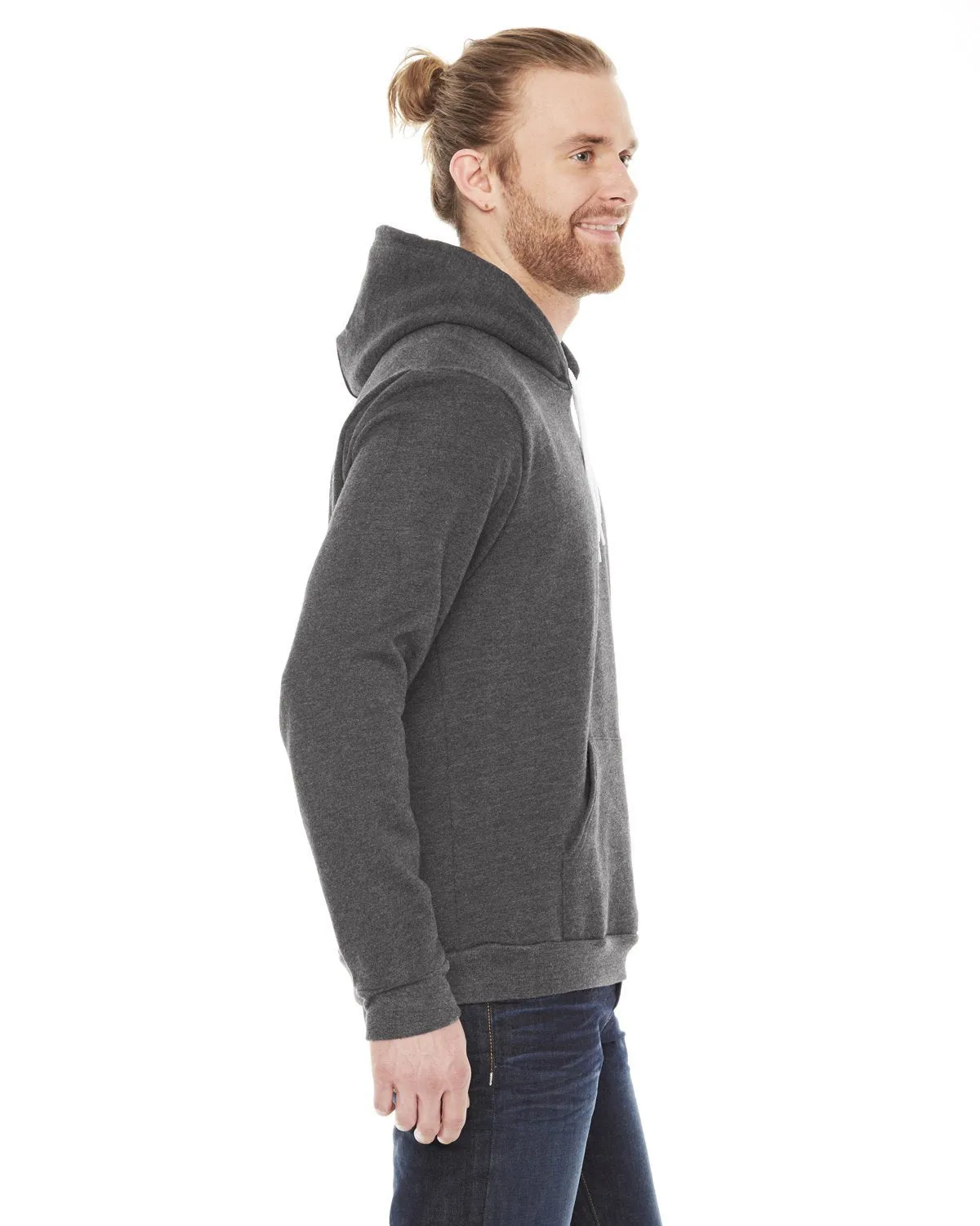 American Apparel F498W Unisex Flex Fleece DropShoulder Pullover Hoodie