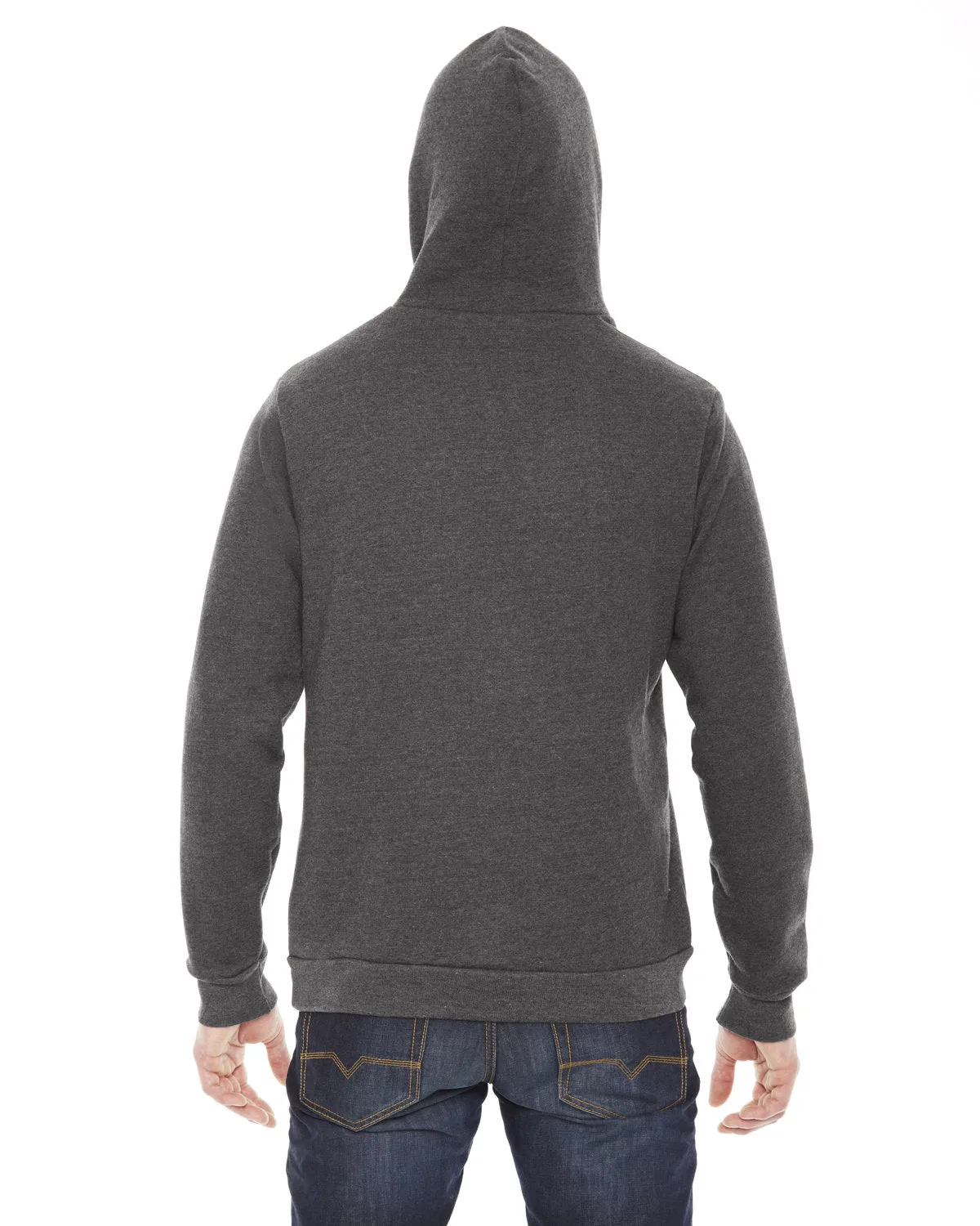 American Apparel F498W Unisex Flex Fleece DropShoulder Pullover Hoodie