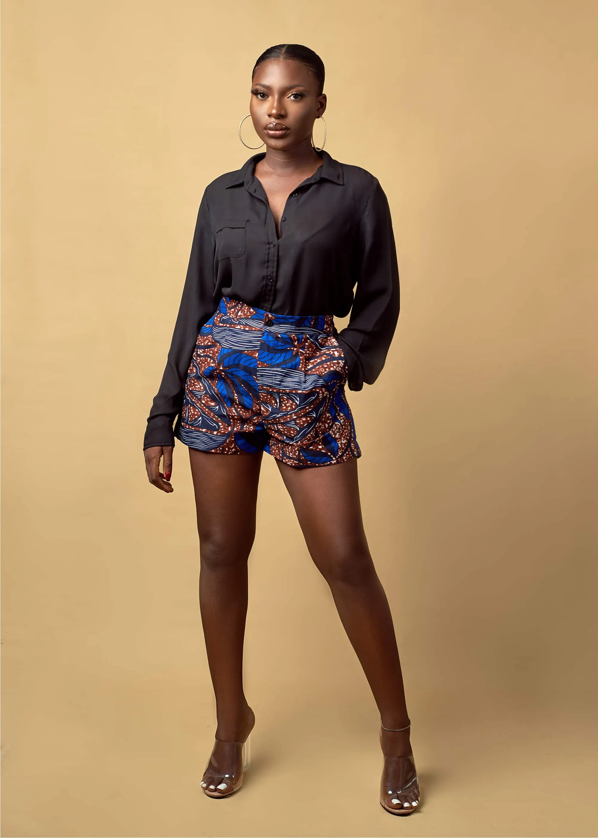 Amope Sleeve Belt Shorts