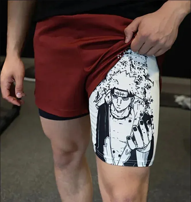 Anime Fusion Performance Shorts for Men