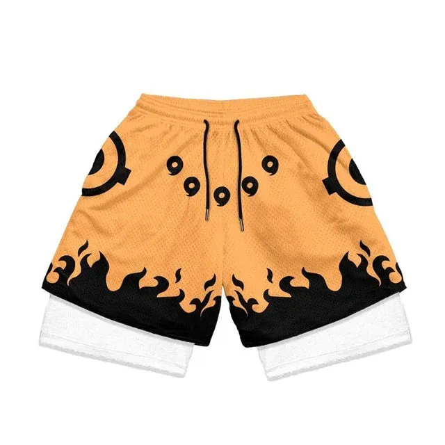 Anime Fusion Performance Shorts for Men