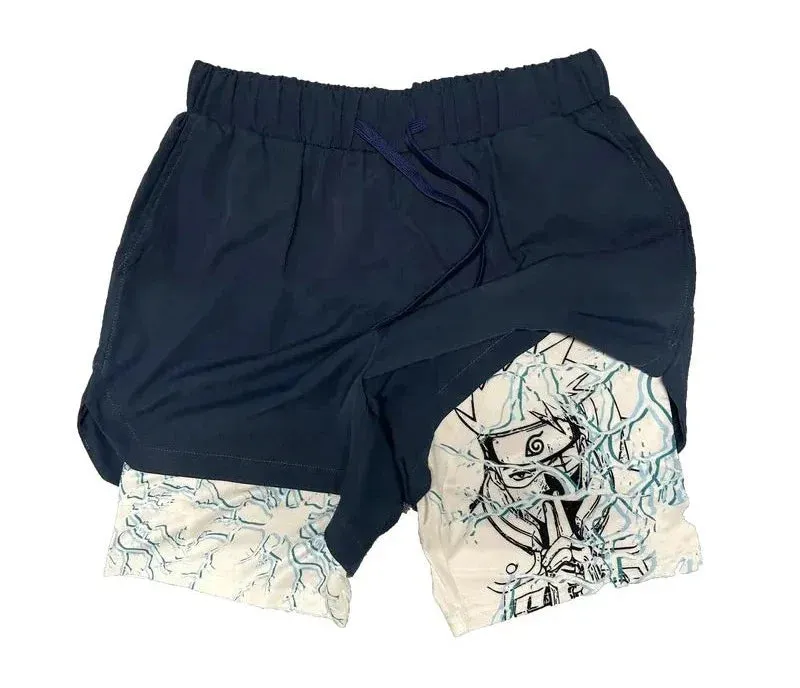 Anime Fusion Performance Shorts for Men