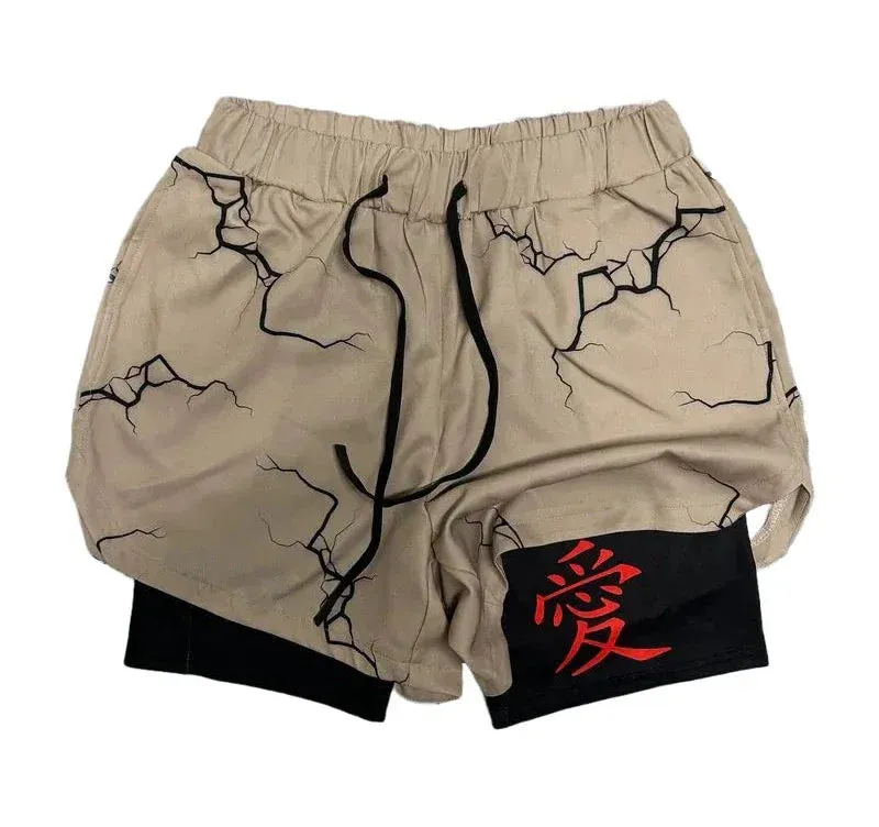 Anime Fusion Performance Shorts for Men