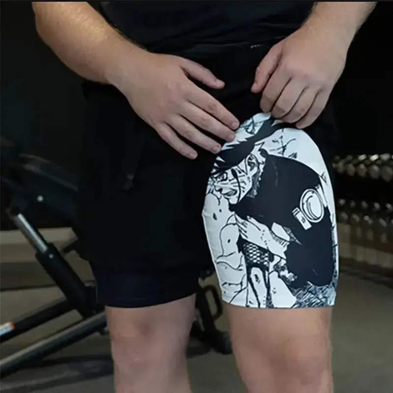 Anime Fusion Performance Shorts for Men