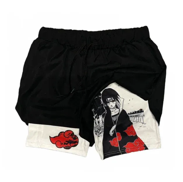 Anime Fusion Performance Shorts for Men