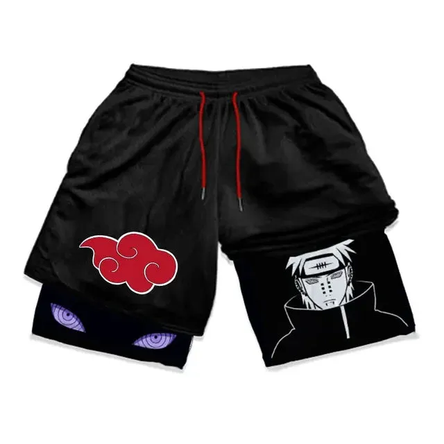 Anime Fusion Performance Shorts for Men