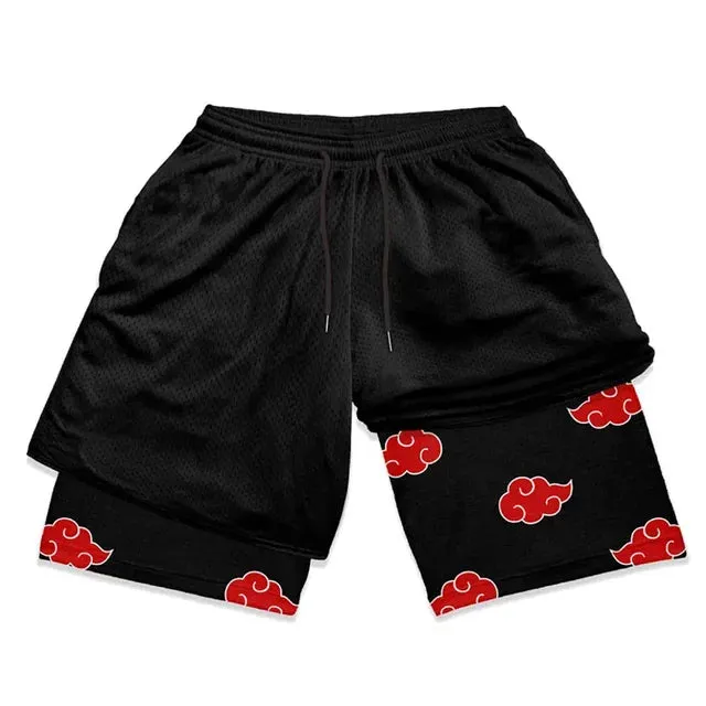 Anime Fusion Performance Shorts for Men