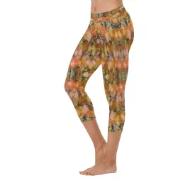 Autumn Tones Capri Leggings up to 5 XL