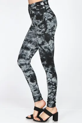 B2361USCB Tye Dye High Waisted Legging