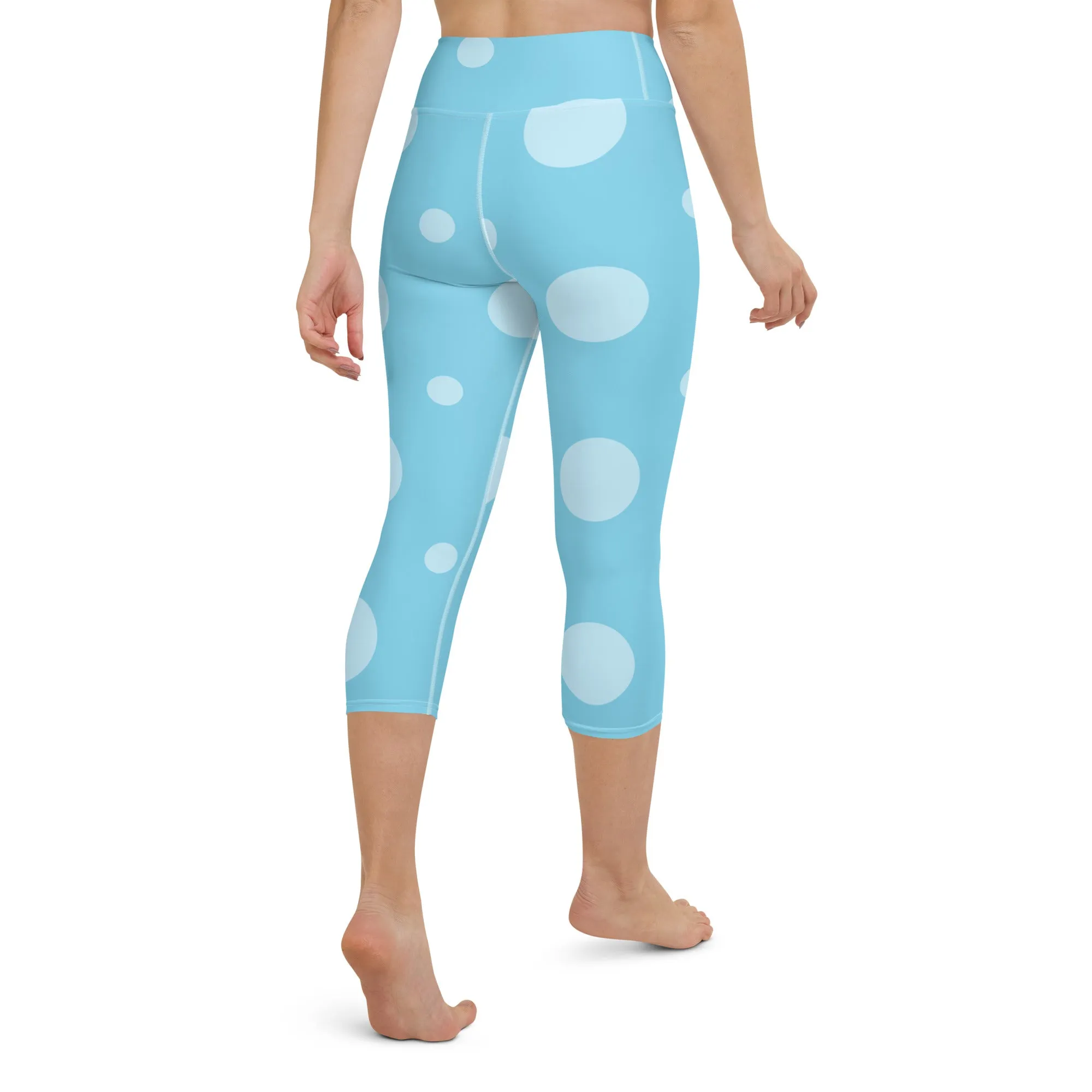 Baby Blue Yoga Capri Leggings Capri Leggings Activewear, lioness-love