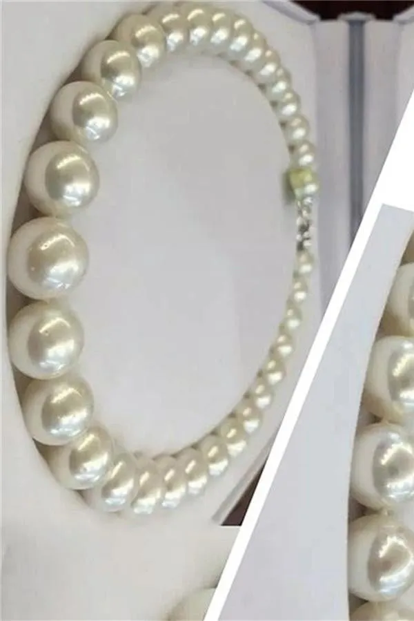 Beautiful Handmade Pretty Round Pearl Necklace P28