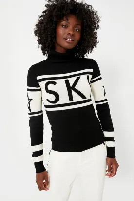 Black Schild Turtleneck Sweater