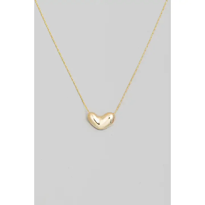 Bubble Heart Pendant Necklace