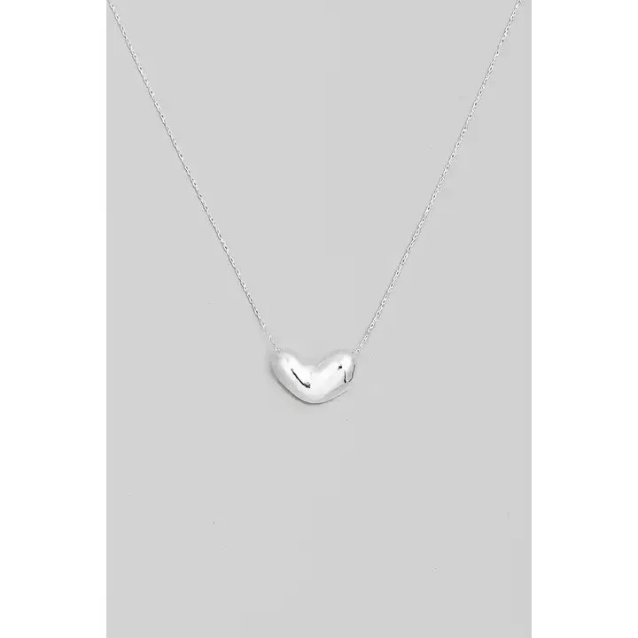 Bubble Heart Pendant Necklace