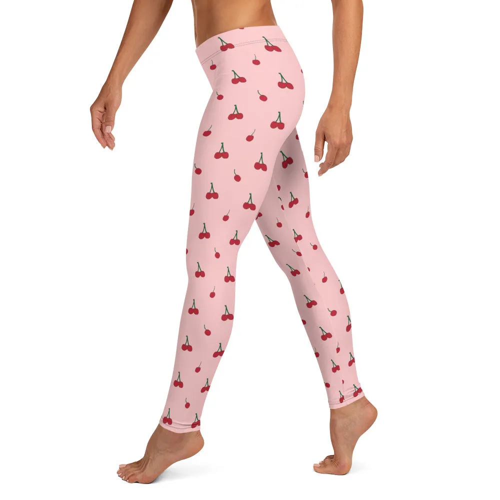 Cherry All Over Print Leggings