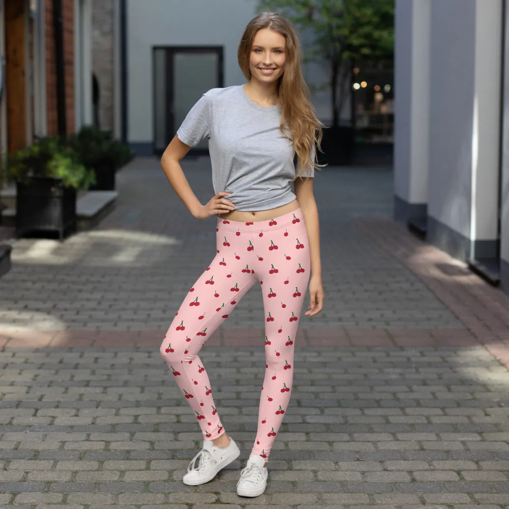 Cherry All Over Print Leggings