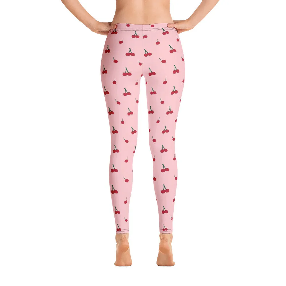 Cherry All Over Print Leggings