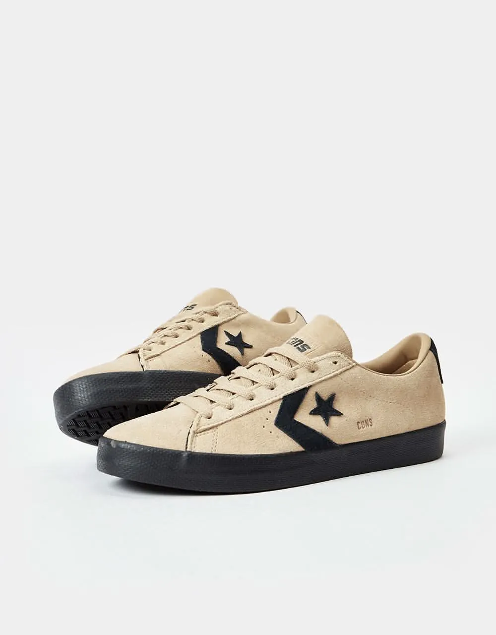 Converse Pro Leather Vulc Pro Skate Shoes - Nomad Khaki/Black/Black