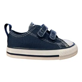 Converse scarpa sneakers da bambino con strappo Chuck Taylor All Star OX 711357 blu-bianco