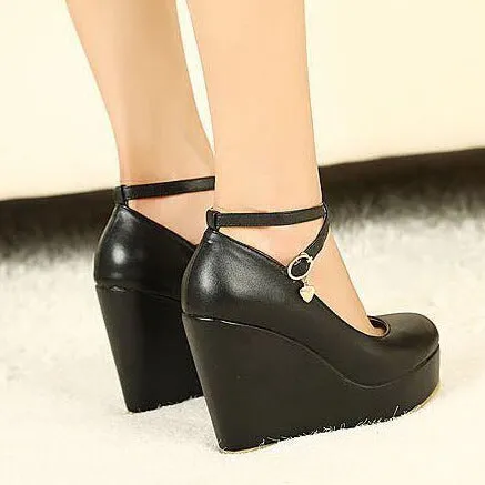 Cross Strap Waterproof Wedge