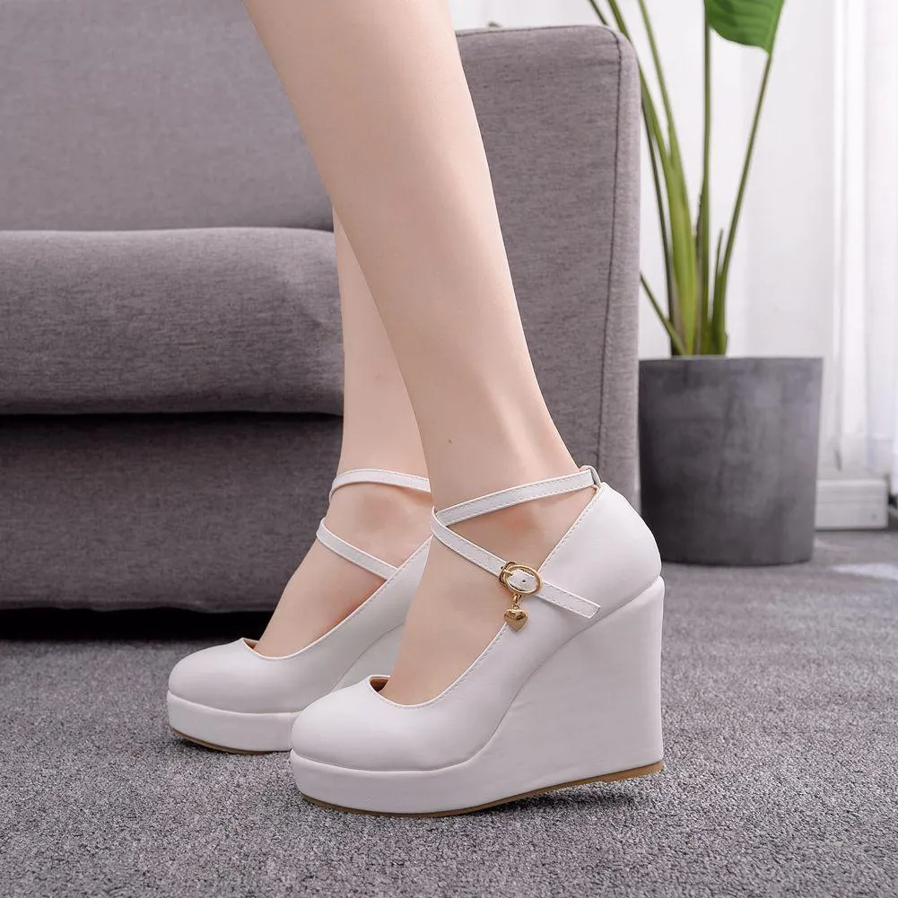 Cross Strap Waterproof Wedge