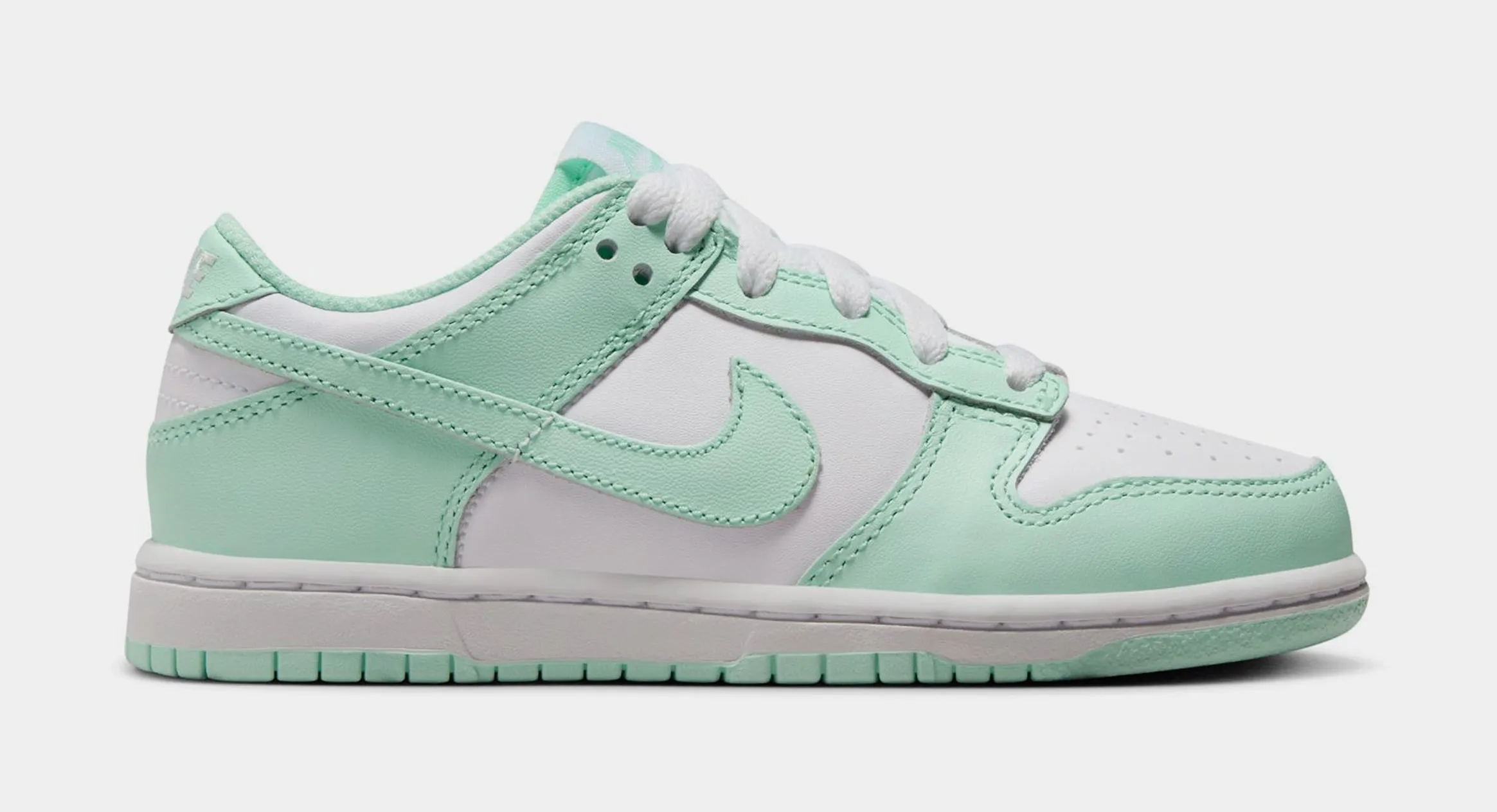 Dunk Low Mint Foam Preschool Lifestyle Shoes (White/Mint Foam)