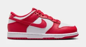 Dunk Low Preschool Lifestyle Shoes (White/University Red)