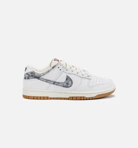 Dunk Low Washed Denim Mens Lifestyle Shoe - White/Denim Blue Limit One Per Customer