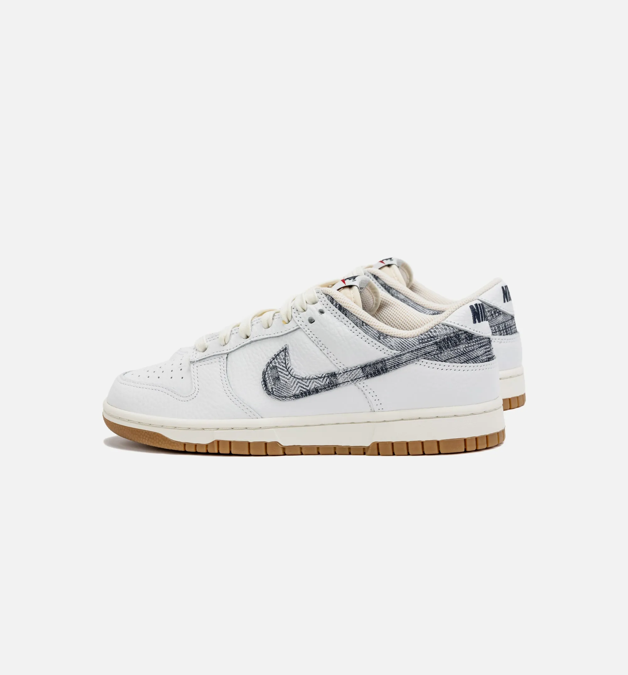 Dunk Low Washed Denim Mens Lifestyle Shoe - White/Denim Blue Limit One Per Customer