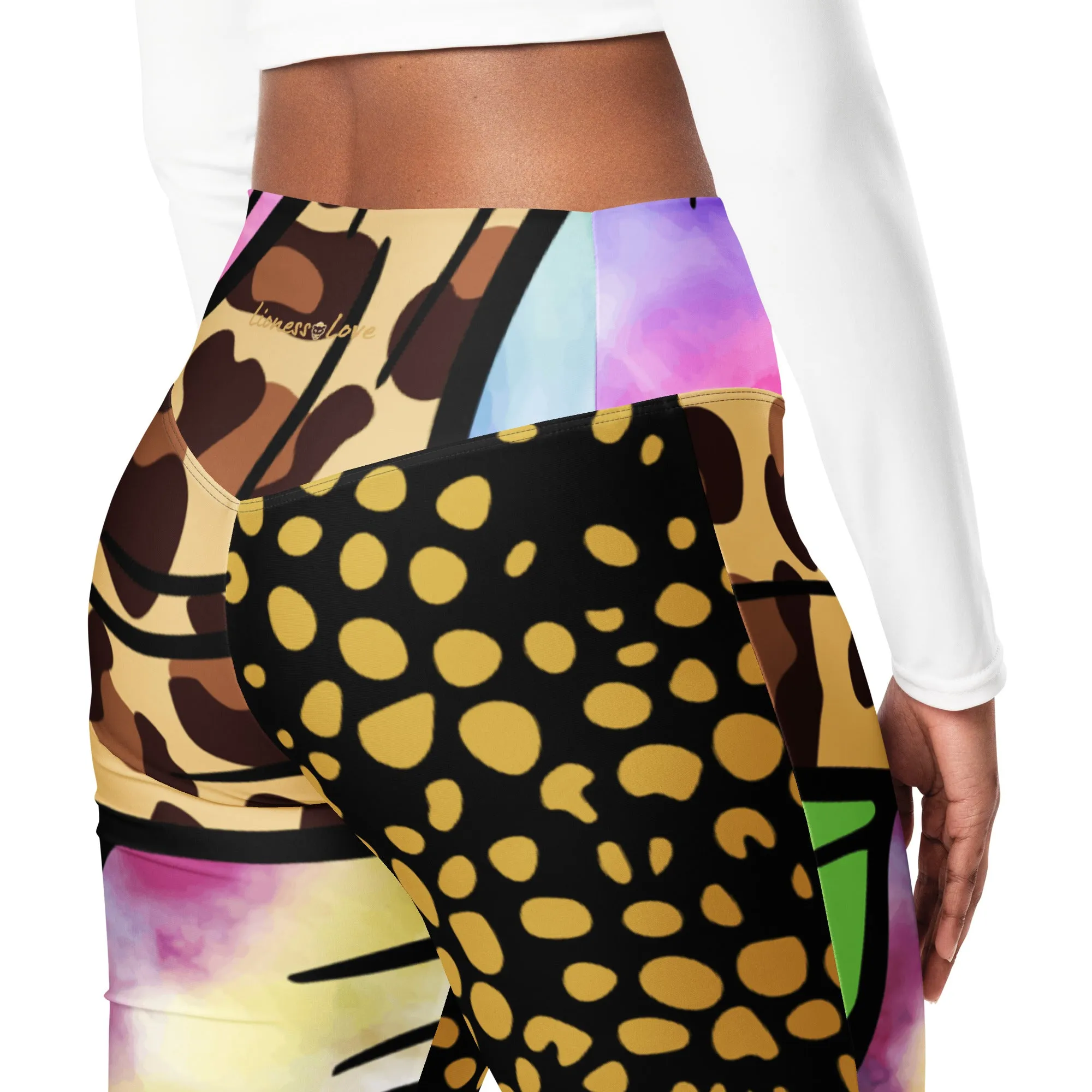 Flare Leggings Floral Design, lioness-love