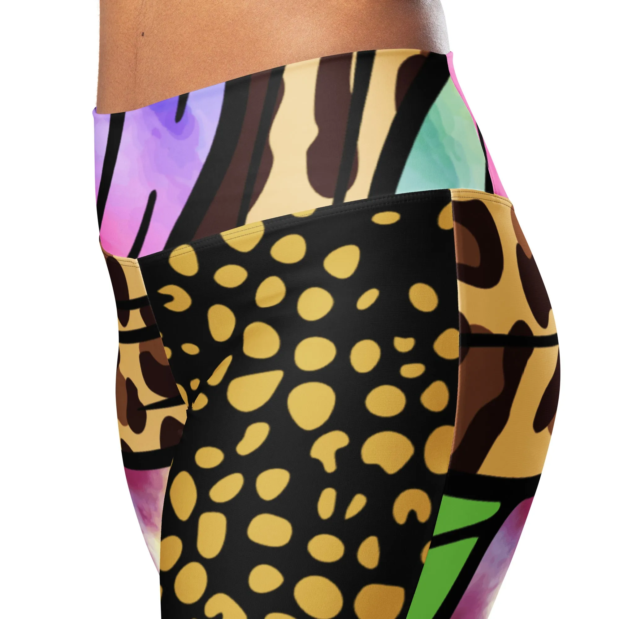 Flare Leggings Floral Design, lioness-love