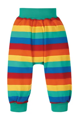 Frugi Parsnip Rainbow Stripe Pants