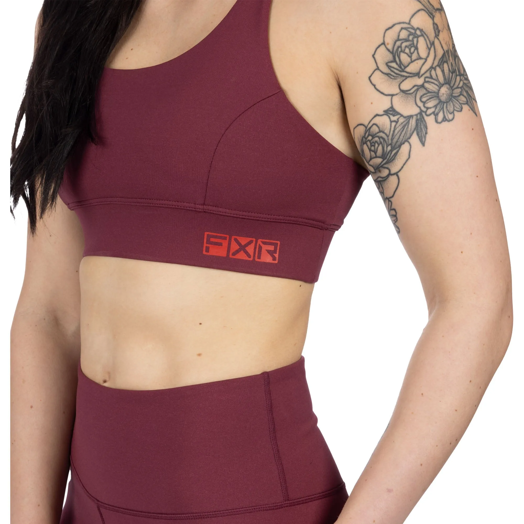 FXR Chakra Sports Bra Merlot Red