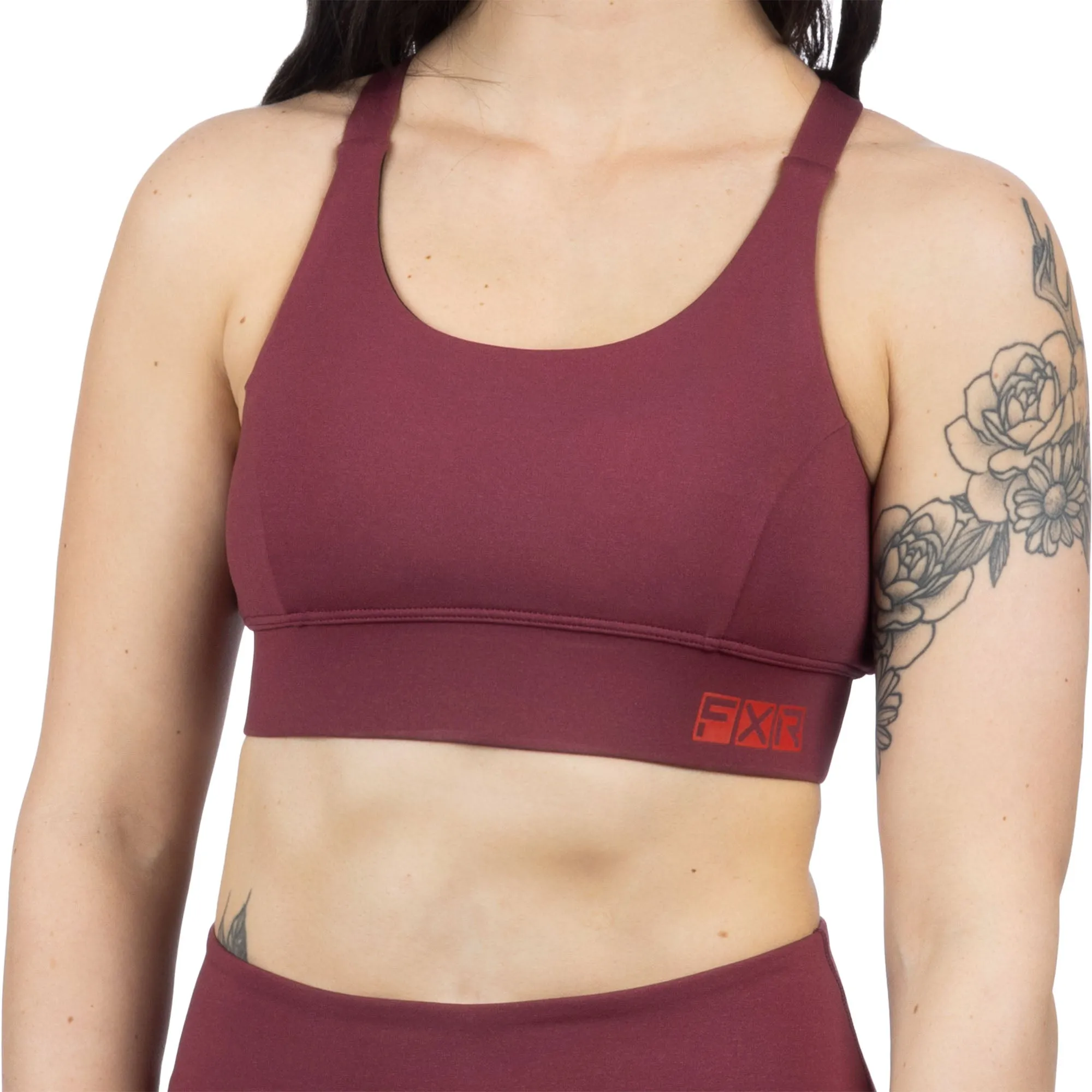 FXR Chakra Sports Bra Merlot Red