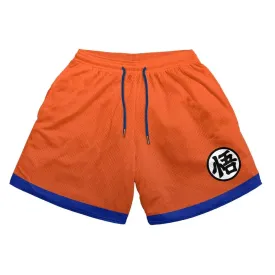 Graphic anime mesh summer shorts