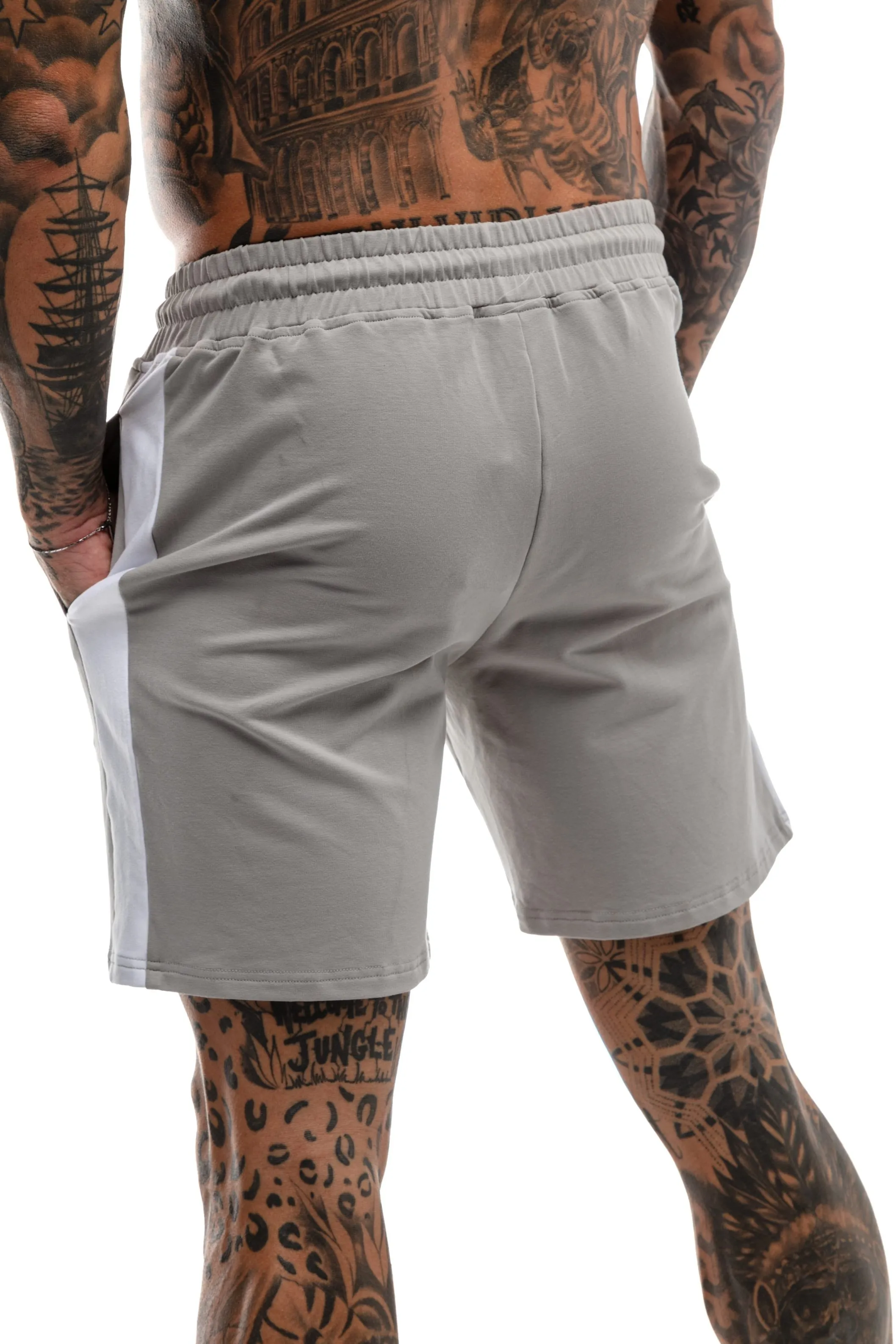 GymFreak Mens Icon Range Shorts - Grey - 7 inch