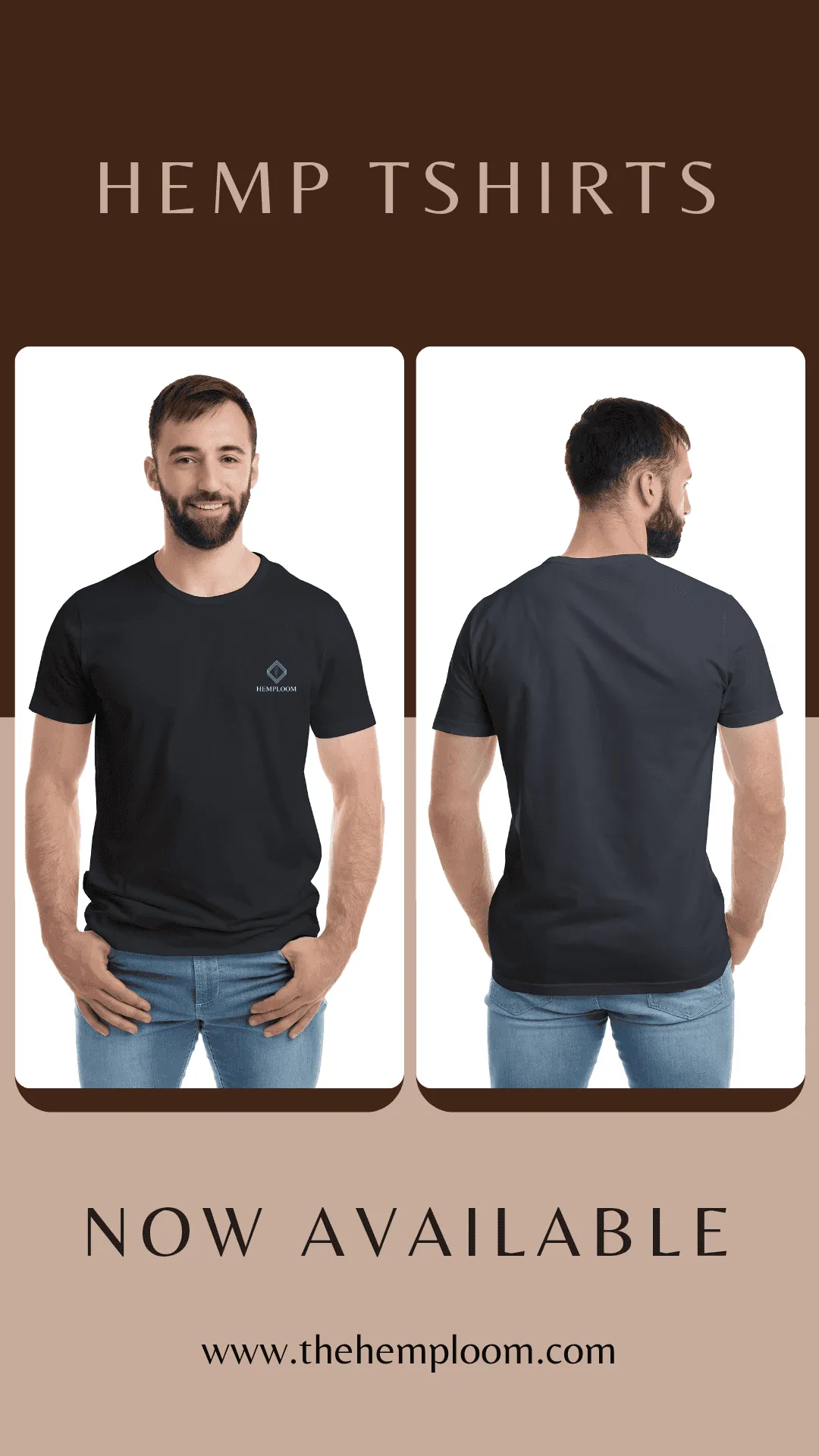 Hemploom - Sustainable Hemp Blend T-Shirt - Black