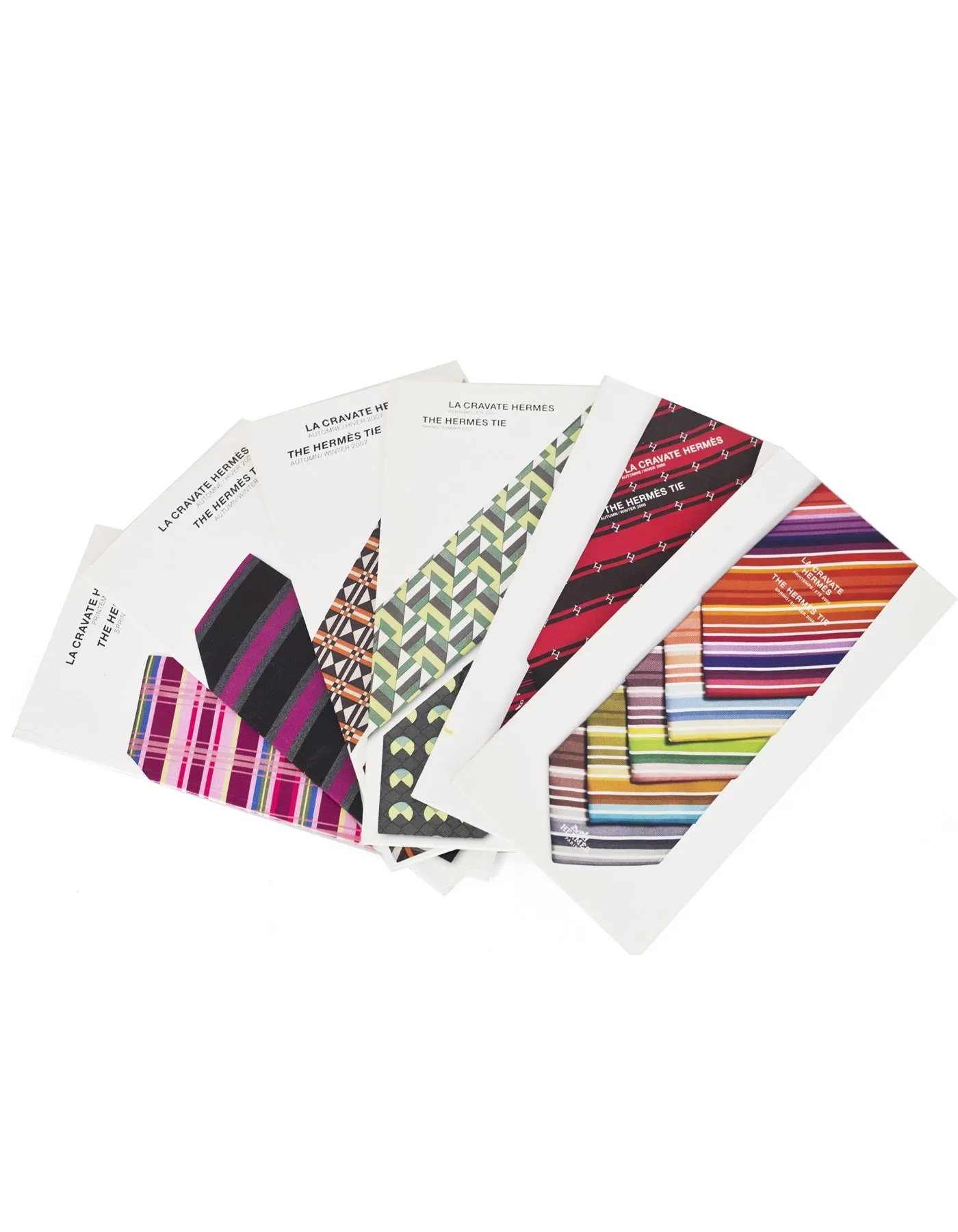 Hermes Set of Six Men's Tie Booklets