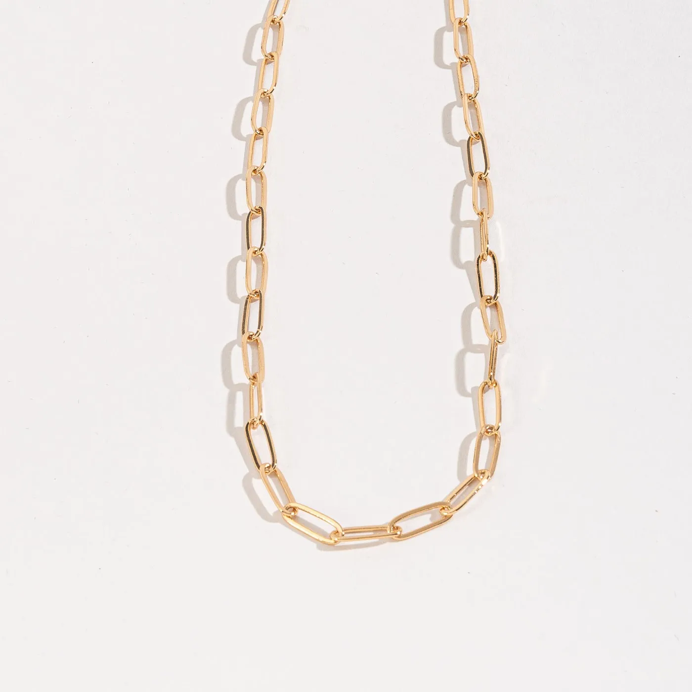 Howard's - Layer Me Paperclip Chain Necklace - Gold, 16 Inch