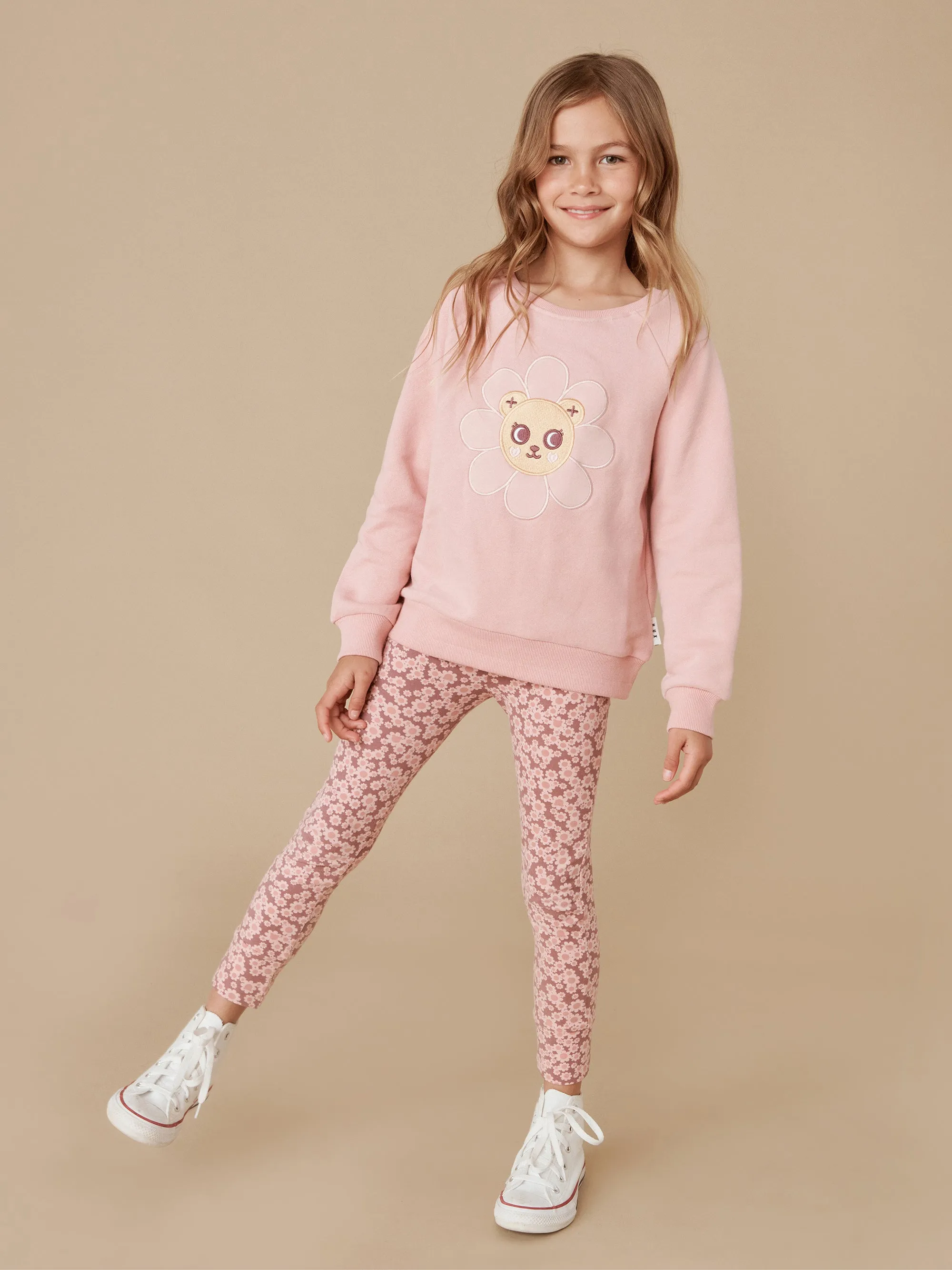 Huxbaby Flower Bear Leggings