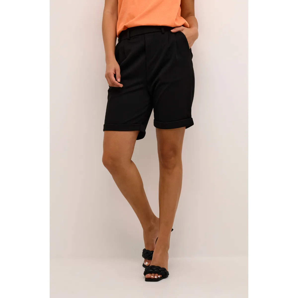 Jenny Bermuda Shorts Black Deep